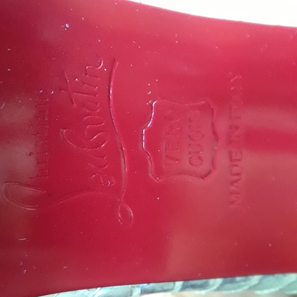 Christian Louboutin water snakeskin pumps - Picture 2 of 6